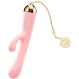 Zalo Ichigo Rabbit - Pametan, punjiv, vodootporan vibrator s klitorisnom rukom (roza) | shoptok.hr