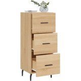 vidaXL Komoda sonoma hrast 34,5x34x90 cm inženirski les | Shoptok.si