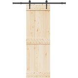 vidaXL Komplet opreme za drsna vrata 152,5 cm jeklo črne barve cene