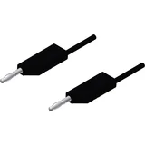 4mm PVC-test lead\, on both sides stackable plugs\, 2\,5mm²\, 200 cm Merilni kabel 2m črna\, MLN 200/2\,5 934066100, (20423265)