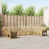  Sekcijska garnitura 10 pcs Bijela i bež 363 x 187,5 x 73 cm | shoptok.hr