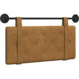  Držeće uzglavlje Zidne Smeđa 90 x 55 x 5 cm Baršun - Smeđa 80 cm bez LED | shoptok.hr