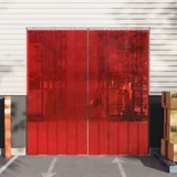 vidaXL Zavesa za vrata rdeča 300 mmx2,6 mm 10 m PVC