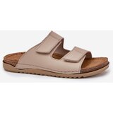 Inblu Leather Women's Slippers Beige | shoptok.hr