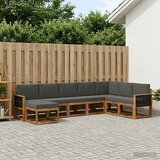  Set vanjskih sofa 8 pcs Prirodna i antracit 306 x 187,5 x 73 cm | shoptok.hr