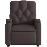  Naslonjač od tkanine tamnosmeđi | shoptok.hr