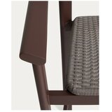 Kave Home Rjav vrtni barski stol iz masivnega lesa Erice – | Shoptok.si