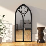  Ogledalo crno 70 x 30 cm željezno za unutarnju upotrebu | shoptok.hr