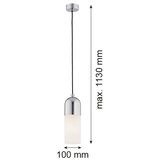  Argon 4211 - Luster na sajli BURGOS 1xE27/15W/230V sjajni hrom | Eponuda.com