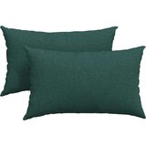 vidaXL Blazine za kavč 2 pcs Temno zelena 50 x 30 cm blago | Shoptok.si