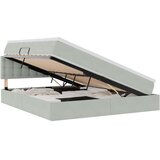  LED krevet za pohranu s madracem Svjetlosiva 160 x 200 cm | shoptok.hr