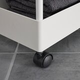 Bessagi Home Kopalniški Regal Sandro, S Kolesci, Bela | Shoptok.si