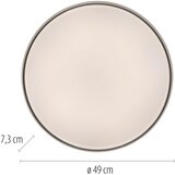 SCHÖNER WOHNEN 14595-16 - LED prigušiva stropna svetiljka TAVOLI LED/34W/230V bela + daljinski upravljač | Eponuda.com