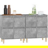  Komode 2 kom siva boja betona 60x35x70 cm od konstruiranog drva | shoptok.hr