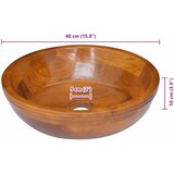  Umivaonik od masivne tikovine Φ 40 x 10 cm | shoptok.hr