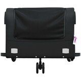 vidaXL Prikolica za bicikl crna 45 kg željezna | shoptok.hr