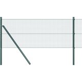 vidaXL varjena žičnata ograja z 13 stebri Zelena 0.4x25 m Jeklo, (22085641) | Shoptok.si