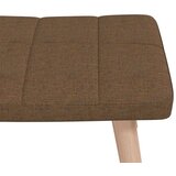  Gugalni stol s stolčkom rjavo blago, (20935075) | Shoptok.si