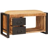  Klupa za pohranu Smeđa 80 x 35 x 40 cm Čvrsto drvo manga | Eponuda.com