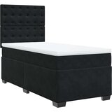  Box spring krevet s madracem crni 90x190 cm baršunasti | shoptok.hr