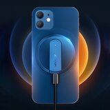 Joyroom brezžični polnilec Qi 15 W za iPhone (združljiv z MagSafe) + USB kabel tipa C | Shoptok.si