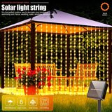  solarne dekorativne lampice zavesa žuta 3x3m | ePonuda.com