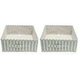 Sinsay Sklopive kutije za pohranu s prugama 2 pack | shoptok.hr