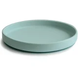 Mushie silikonski nedrseči krožnik cambridge blue