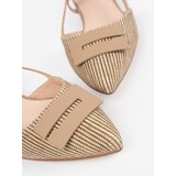 GOODIN Taupe open-heeled sandals | Shoptok.si
