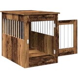 vidaXL Boks za psa starinski les 55x80x68 cm inženirski les | Shoptok.si