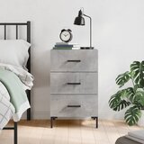 vidaXL Nočna omarica betonsko siva 40x40x66 cm inženirski les | Shoptok.si