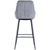 MID.YOU BARSKI STOL, siva, črna | Shoptok.si