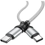hoco. kabel Type C v Type C Exquisite Power Delivery PD 100W X50 2 metra siv | Shoptok.si