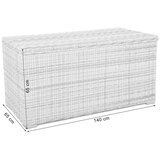  Lorca vrtna kutija za pohranu, mini svijetlo siva 841 litar | shoptok.hr