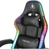  Kruger&Matz GX-150 gejmerska stolica crna LED masaža sa 7 točaka | shoptok.hr