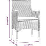  7-dijelni vrtni blagovaonski set s jastucima crni | shoptok.hr