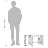 vidaXL Vrtni stolčki z blazinami 4 kosi črni 41x41x36 cm poli ratan | Shoptok.si
