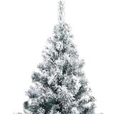 vidaXL Umjetno božićno drvce s 300 LED svjetlima Zelena 180 x 115 cm | shoptok.hr
