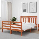  Konstrukcija postelje 2 pcs Voskast rjav 140 x 200 cm, (5000102397) | Shoptok.si