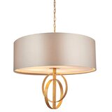  Endon 95211 - Luster na lancu 5xE27/10W/230V prečnik 70 cm siva/mesing | Eponuda.com