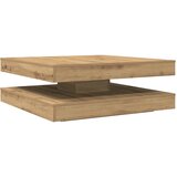  Klub stolić rotirajući za 360 stupnjeva, Artisan hrast 90x90x34,5 cm | shoptok.hr