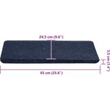  Samoljepljivi otirači za stepenice 30 kom plavi 65x24,5x3,5 cm | shoptok.hr