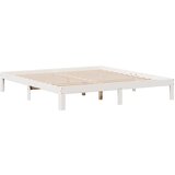  Krevet s regalom z knjige bez madraca bijeli 180x200cm borovina | shoptok.hr