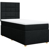 Box spring krevet s madracem crni 80 x 200 cm od tkanine | shoptok.hr