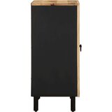 vidaXL Komoda 60x33,5x75 cm trden robusten mangov les in kovina | Shoptok.si