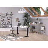 Germania Pisalna miza z nastavljivo višino z belo mizno ploščo 80x140 cm Downey – | Shoptok.si