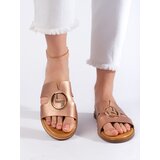 Shelvt Gold Women's Flat Flip Flops Cijene