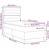  Postelja z Vzmetnico Bež Enoposteljna Fabrik, (22083934) | Shoptok.si