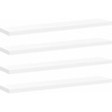  Plutajuće zidne police 4 kom bijele 120 x 23,5 x 3,8 cm MDF | shoptok.hr