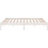  Okvir za krevet od masivnog drva bijeli 180 x 200 cm veliki | Eponuda.com